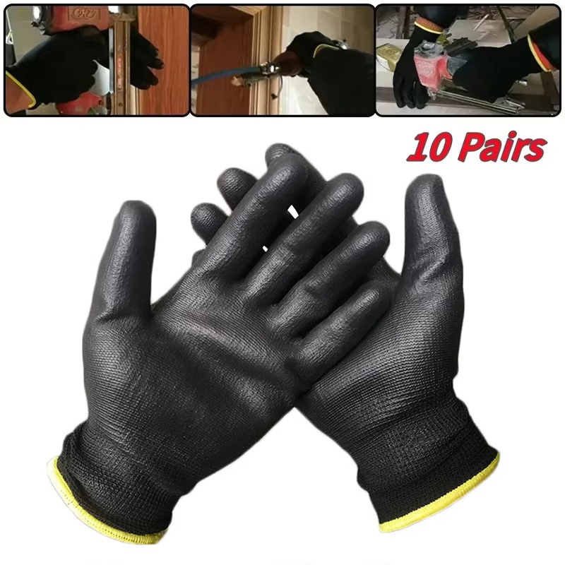 10 Pairs Durable PU Coating We - Fishing Gloves review and price